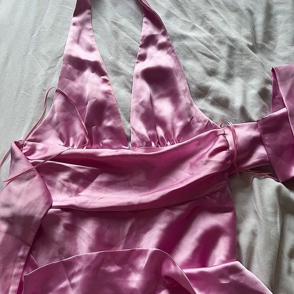 Zara | Dresses | Zara Pink Satin Halter Dress | Poshmark Zara | Dresses | Zara Pink Satin Halter Dress | Poshmark